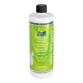 Lo-Phos Max Phosphate Remover Pool - Reduces Chlorine Demand and Costs, Highly Concentrated Pool Phosphate Remover for Swimming Pools - 1QT Removes Up to 7,500 ppb Phosphates (32 Oz)