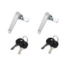 2Pcs Chrome Zinc Alloy Handle Cabinet Cabinet Locks, switchgear, Control
