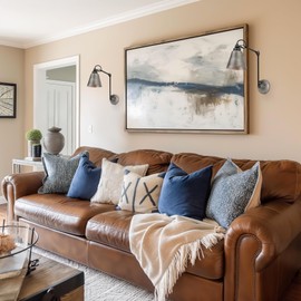 LOG BARN Wall Sconce Set of 2, Modern Plug-in or Hardwired Swing Arm Wall Sconces Adjustable Black Brushed Silver Sconce Wall Lighting for Living Room, Bedroom, Hallway, Kitchen, On/Off Switch