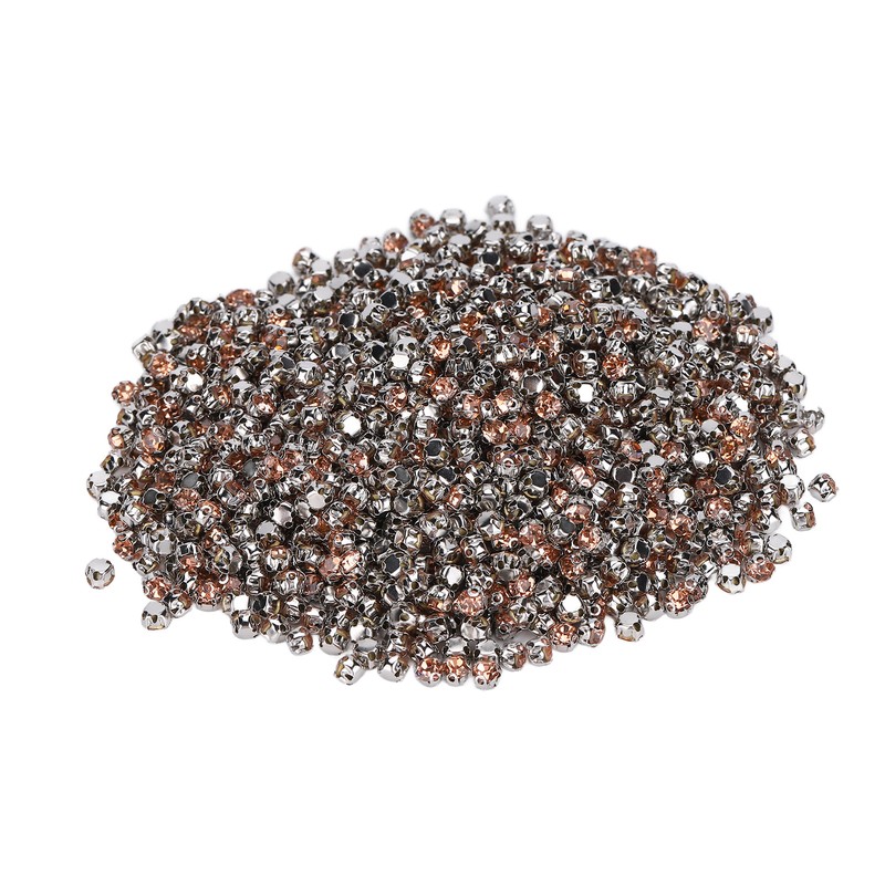 1440pcs Bulk Flatback Steel Back Rhinestones Cute Craft Rhinestones for
