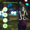 Oslynia 3 Pcs Reflective Vest, Green Safety Running Vest, Adjustable