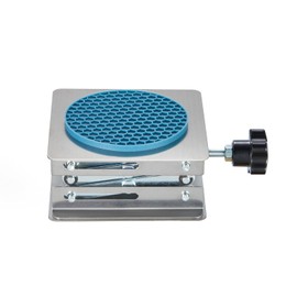 Non-Slip 4 x 4 Inch Lab Scissor Jack Stand Laborator Adjustable Mini Scissor Jack Lift Stand Table Stainless Steel Platform Maximum Height 6.3",Maximum supporty 11 pounds (5kg)