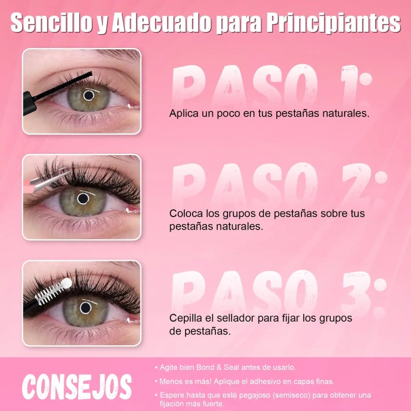 Extensiones De Pestañas Kit Diy 30d+40d 9-18mm Mixtas