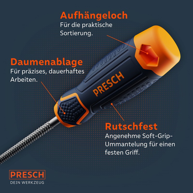 Presch Wood Rasp Round 200 mm - High-Quality Rasp with