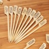 BambooMN - Special Label Marker Bamboo Paddle Pick - 3.5"