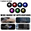 Gasedin 4 PCS USB LED Car Atmosphere Lights, Portable Mini