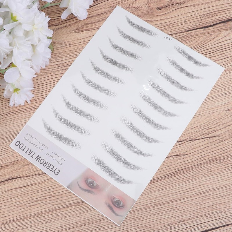 Cabilock 2 Piezas Pegatina para Cejas Falsas D, de Papel