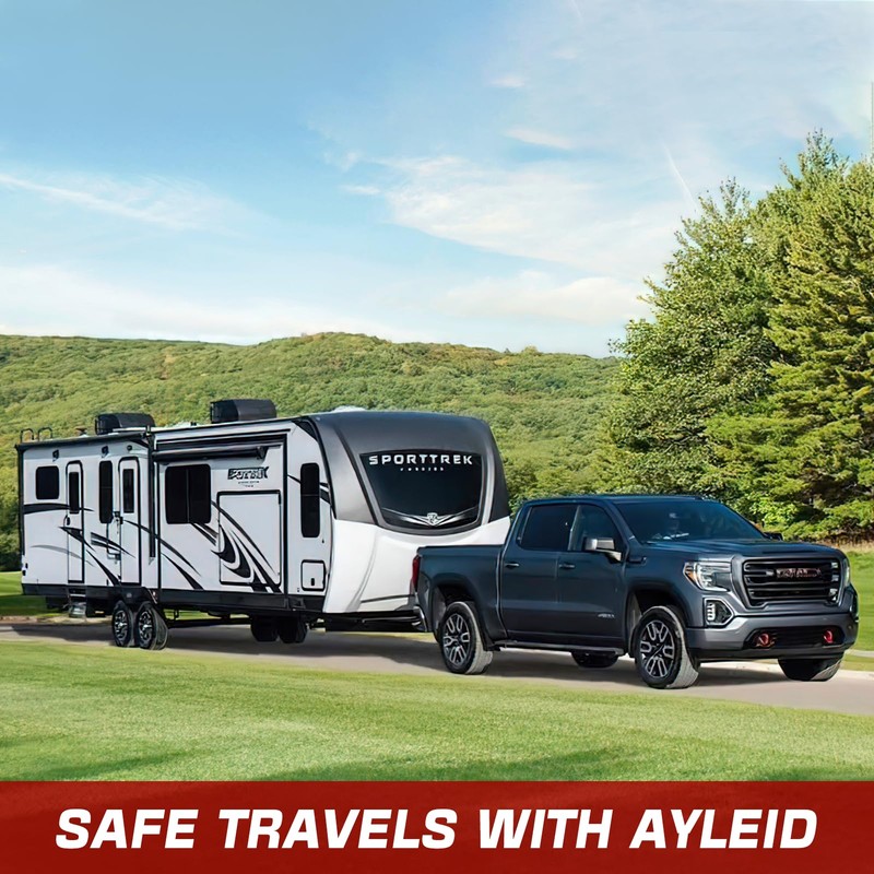 Ayleid Trailer Hitch Tri-Ball Mount with Hook & Pin Balls