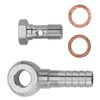 Brake Banjo Bolt M10x1.0 to 1/4 in Brake Line Banjo