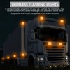 Justech 2 PCS 12 LED Rechargeable Square Emergency Flashing Lights,