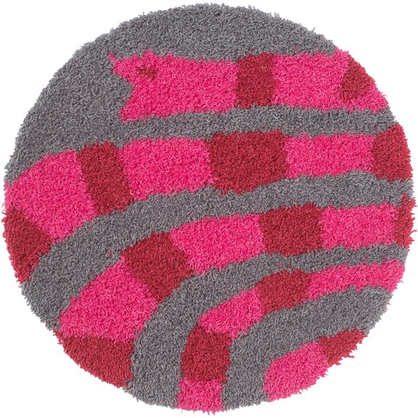 Suminoe 14315440 Chair Pad, Candy Snake, 13.8 x 13.8 inches (35 x 35 cm), Round Pink, Pink