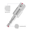 FOCMKEAS Power Drill Sockets Adapter 1/2" Impact Square Drive Adapter,