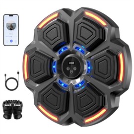 LOLBOX Music Boxing Machine for Adults,Bluetooth Smart Boxing Training Machine,Wall Target Punching Workout for Kids,Reflex Training Suitable for Home,Office,Gym,Fun Fitness Equipment