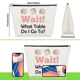 Bunco Game Makeup Bag Funny Bunco Gifts for Dice Game Gambling Lover Player Cosmetic Bag Gambler Present for Best Friend Sister Christmas Birthday Present for Casino Lover Travel Cosmetic Pouch