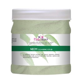Pink Root Neem Scrub Cleansing Scrub Enriched with Natural Cleansing Exfoliant 500gm, Multi Color (PRN NEEM SCRUB 500GM)
