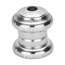 WFS NV.58 1-1/8 Inch CNC Threadless Headset with Top Cap, Silver, HS04ZQSIL