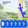 Hubaow 6 Pack Dark Blue Flagging Tape, Non-Adhesive Plastic Ribbon