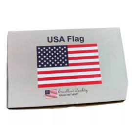 American Flag 3'x5' U.S.A. 100% Natural Hemp Embroidered Stars Sewn Stripes USA