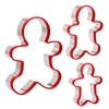 Gingerbread Man Cookie Cutters 3PCS, Stainless Steel Christmas Cookie Cutter