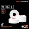d3 ASTX Finger Tape White 12.5mm x 15m (6 Rolls)
