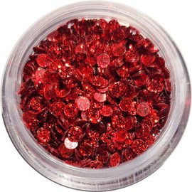 Nail Ssen Nail Art Round Glitter Sequins 2.0mm Red / 네일쎈 네일아트 원형글리터스팽글 2.0mm 레드