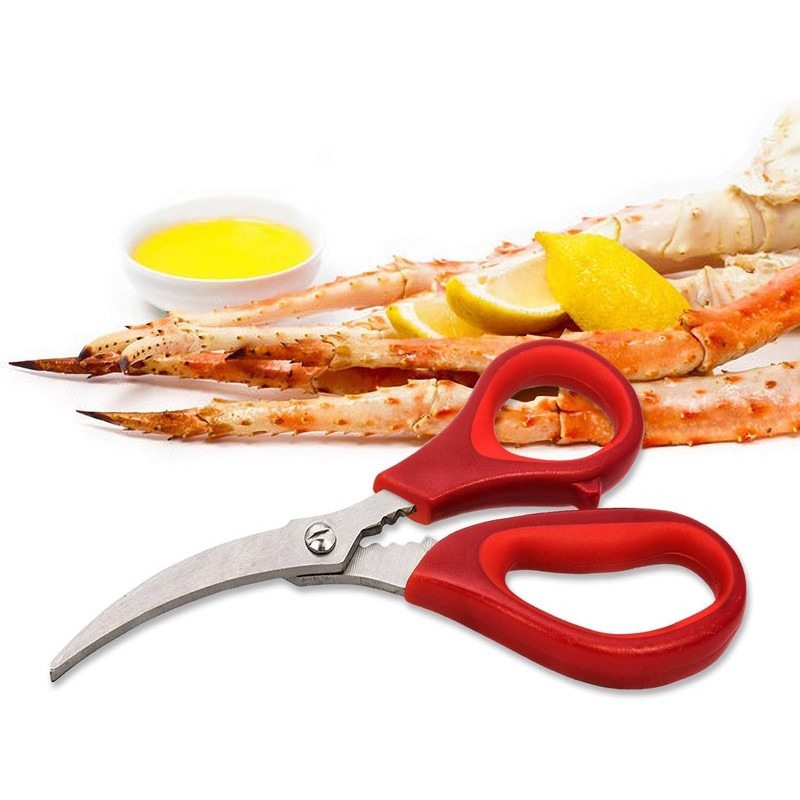 Kitchen Seafood Scissor for Crab Legs, 6 Pack Crab Leg