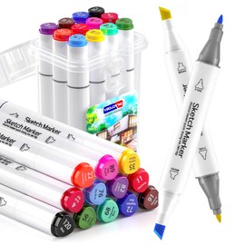Forever Speed Textile marker, refill textile airbrush or as a normal textile pen, 12 colours with thick and thin tip, for textiles of all kinds