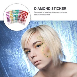 Totority 6sheets Handmade Crystal Diamond Sticker Acrylic Rhinestone Stickers DIY Diamond Art Accessories