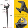 LAIKOU 3239 Extra Wide Adjustable Wrench 16 Inch Construction Spud