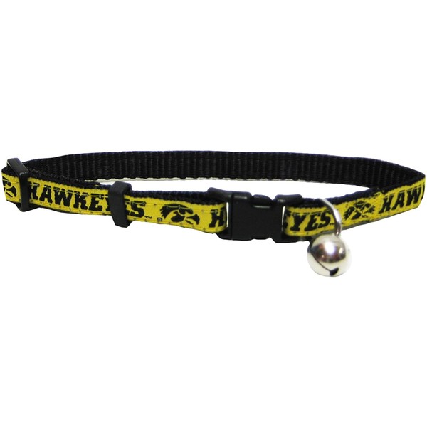 Pets First Collegiate Pet Accessories, Cat Collar, Iowa Hawkeyes, One Size