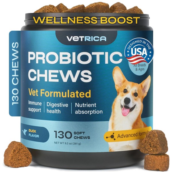 Probiotics for Dogs - Dog Probiotic Chews for Digestive and