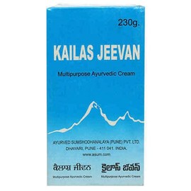 Kailas Jeevan 230 Gram Large Saver Pack | Multipurpose Herbal Ayurvedic Cream | Minor Bruises | Cuts | Prickly Heat | Cracked Heels…