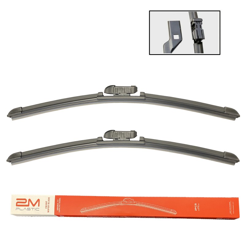 2MPLASTIC Front Windshield Wiper Blades For Nissan Pathfinder 2022 OEM