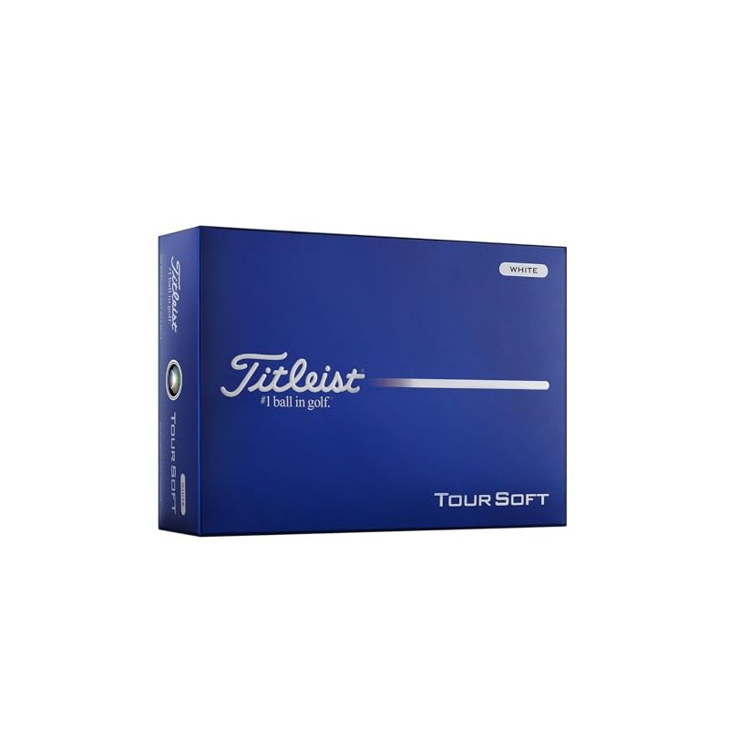 Titleist Tour Soft Golf Ball, Pack of 12, White, Numbers
