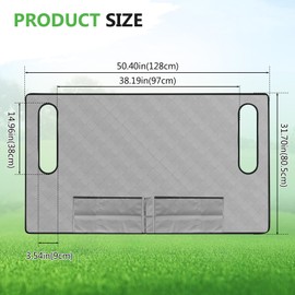 Federedevo Golf Cart Seat Covers, Universal Golf Cart Seat Blanket for EZGO、Yamaha、Club Car and More 2 Person Seats Golf Carts, with 4 Pockets & Nonskid Bottom