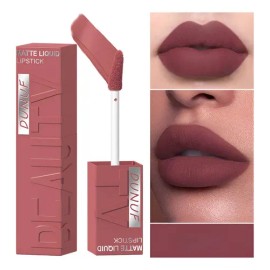 Dunuf 1pc Brillo De Labios Mate Y A Prueba De Agua Duradero                                                                                           