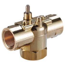 Johnson Controls JM3222 Series J Model JM2222 Electric Zone Valve, Modulating Control, Three-Way Spring Return, 1/2" Size, 2 CV, 50 psig Closeoff, NPT End