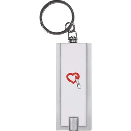 Azeeda 'Red Lipstick Love Heart ' Keyring LED Torch (KT00042058)