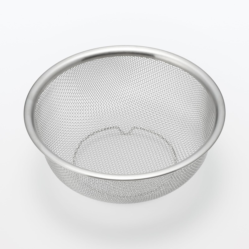 Muji 12828969 Stainless Steel Mesh Colander, S, Approx. Diameter 6.5