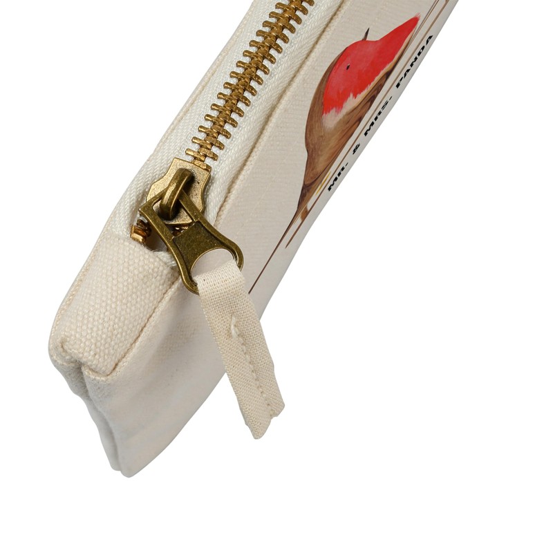 Mr. & Mrs. Panda Robin Sleigh Make-Up Bag, White, Hand