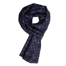 WANYING men's silk scarf faux silk spring autumn double-sided men's scarf casual business -