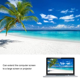 USB to HDMI VGA Adapter, 1920 X 1080P USB 3.0 to HDMI Converter, 5Gbps USB to HDMI and VGA Female Video Adapter, Plug and Play