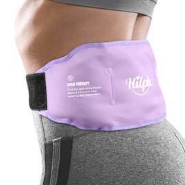 Hilph Cooling Belt Cooling Pads for Back Belt, Back Ice Pack, Cold and Heat Cushion Back Cooling Pad for Back Injuries, Sciatica, Shoulders, Abdomen, Purple