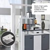 sourcing map Glass Shelf Brackets Stainless Steel Clamp Clip Holder