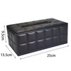 PU Leather Tissue Box Cover, Rectangle Black Tissue Box Holder