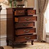 Fanruier 6PC Nostalgic Chic Drawer Drooping Guardrail Dresser Drawer Handles