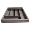Knork Storage Tray/Flatware Organizer, large, Weathered Gray