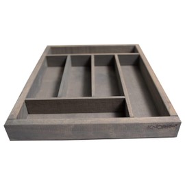 Knork Storage Tray/Flatware Organizer, large, Weathered Gray