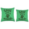 Save the Nepenthes for Lovers of Pitcher Plants Graphic Throw