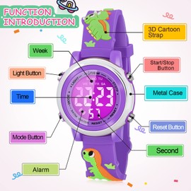 Viposoon Gifts for 3 4 5 6 7 Year Old Girls, Kids Watch for Girls Toddler Toys for 4 5 6 7 8 Year Old Girls Best Birthday Gifts for Kids Age 3-9 Christmas Stocking Stuffers for Kids